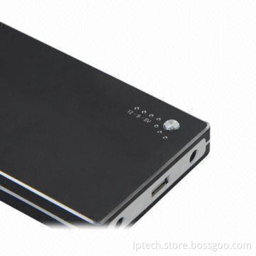10,000mAh Universal Lithium-ion Power Bank, USB 5V 2A, 9V DC/2A, 12V/2A Output